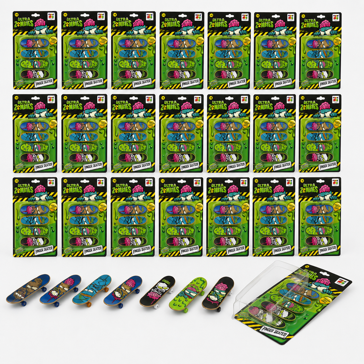 Pack x24 Blister Finger Skate Ultra Zombies - Toyng Chile