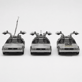 Pack x3 DeLorean Volver al Futuro Trilogía Welly 1:24 - Toyng Chile