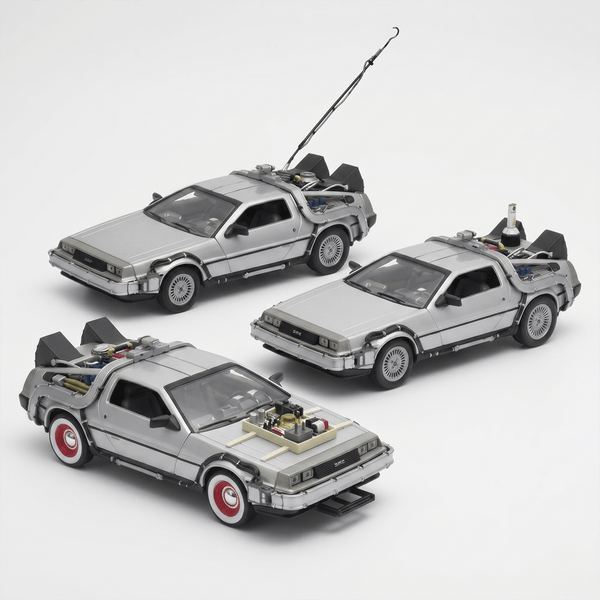 Pack x3 DeLorean Volver al Futuro Trilogía Welly 1:24 - Toyng Chile