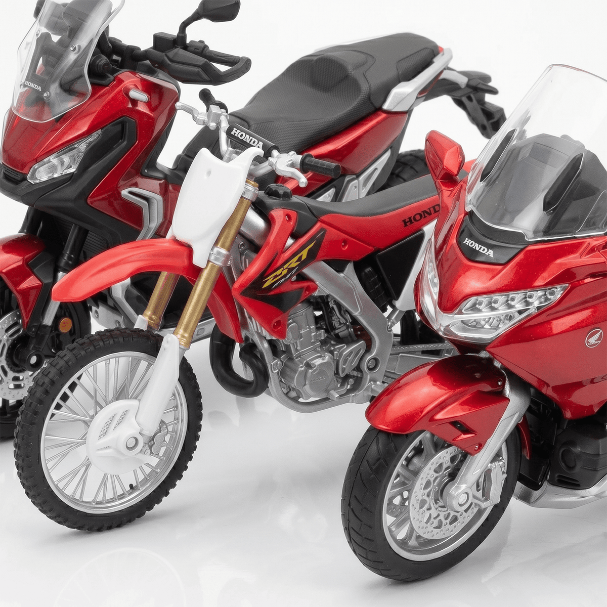 Pack x3 Motos Honda Welly Escala 1:18 - Toyng Chile