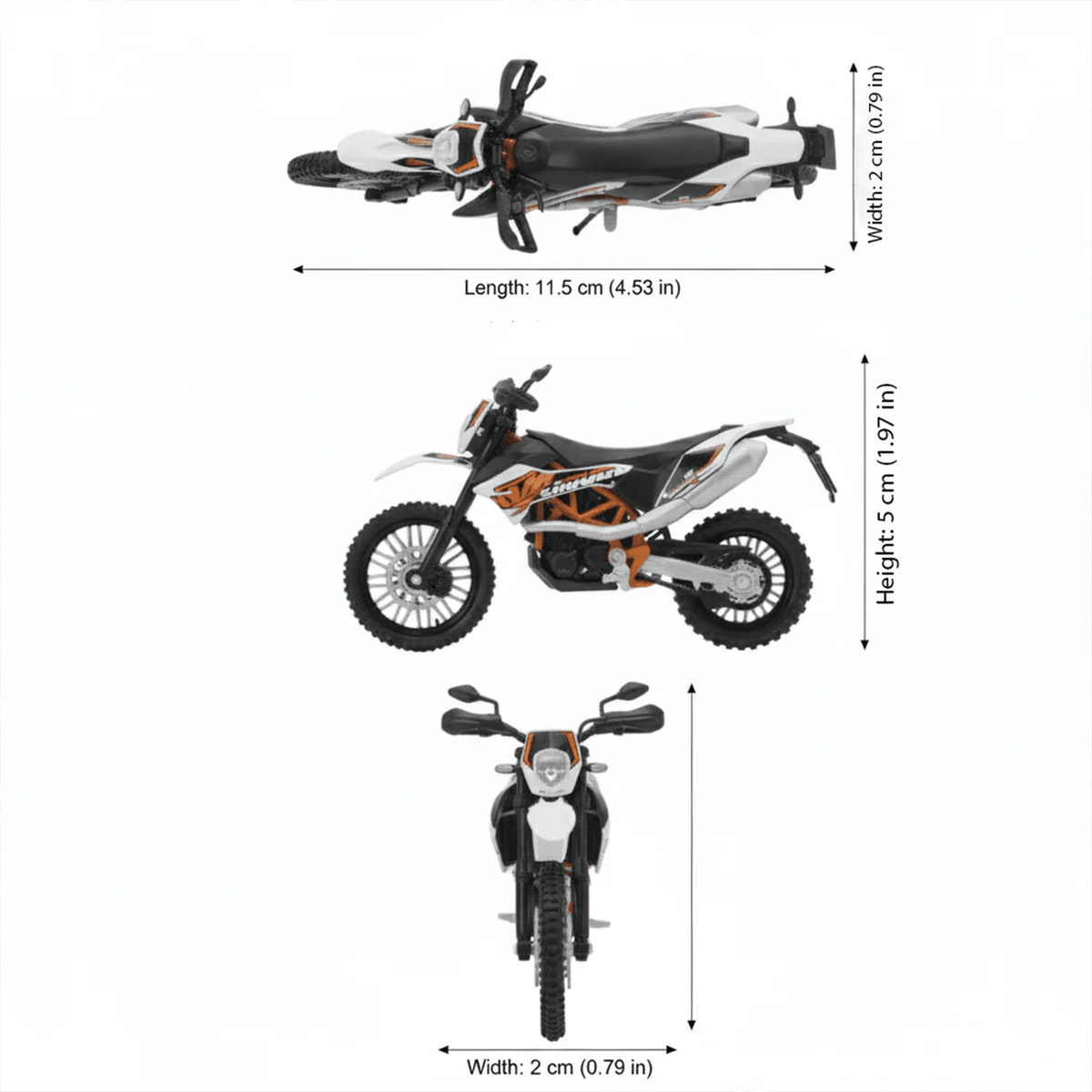 Pack x3 Motos KTM Welly Escala 1:18 - Toyng Chile