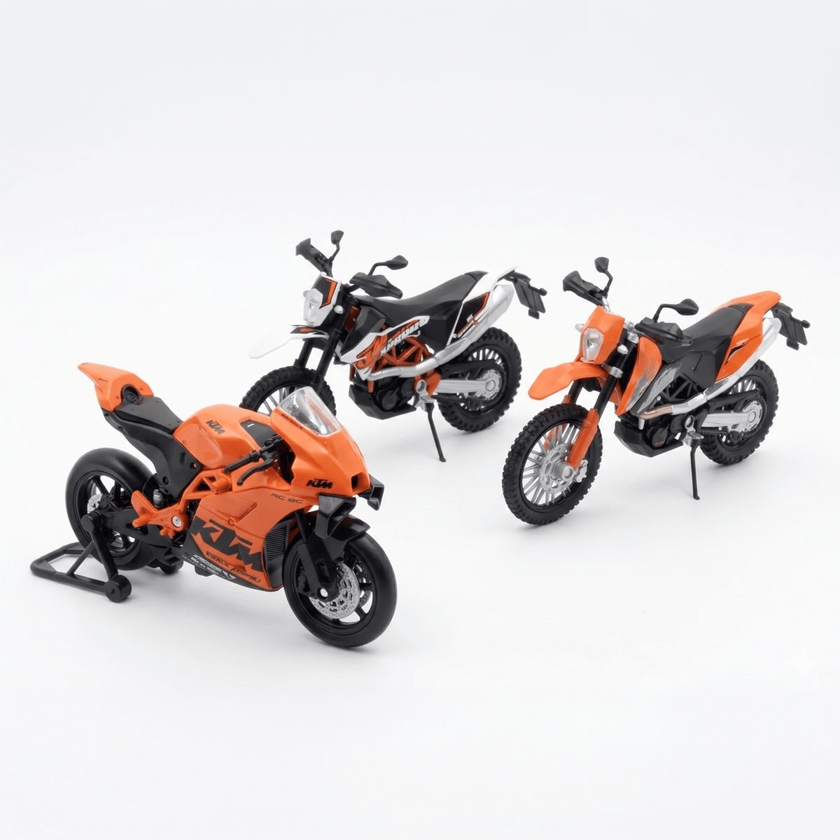 Pack x3 Motos KTM Welly Escala 1:18 - Toyng Chile