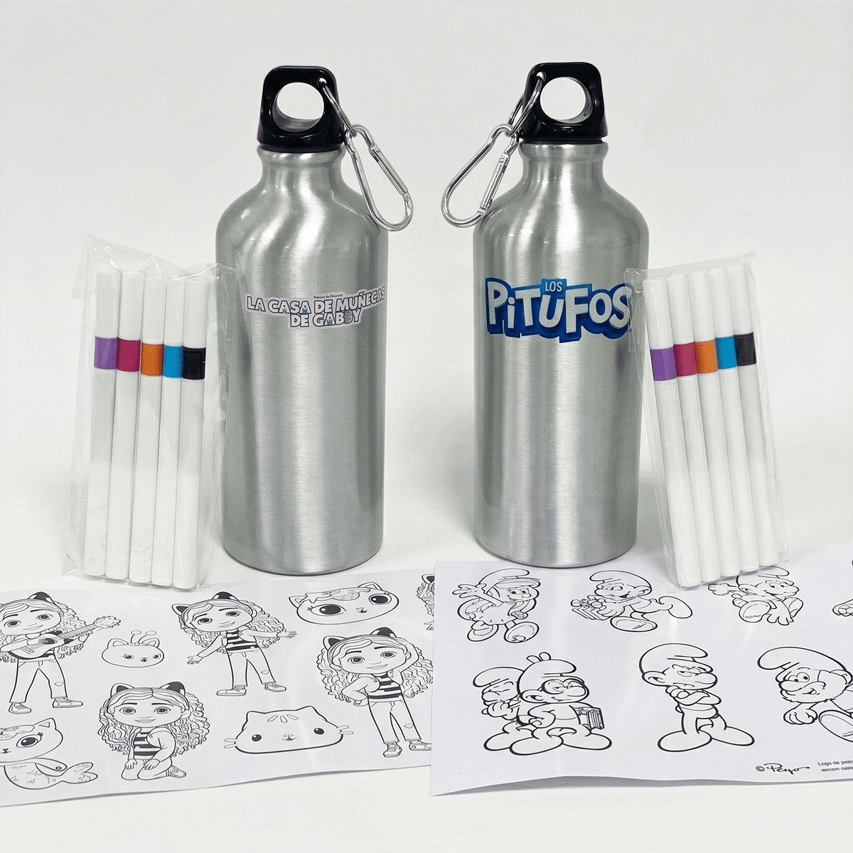 Pack x4 Botellas para Decorar Surtidas Personajes - Toyng Chile