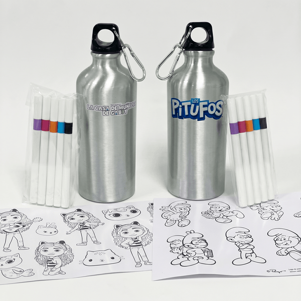 Pack x4 Botellas para Decorar Surtidas Personajes - Toyng Chile