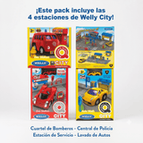 Pack x4 Estaciones Welly City Arma tu Ciudad - Toyng Chile
