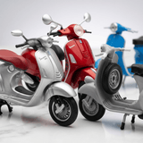 Pack x4 Motos Vespa Welly Escala 1:18 - Toyng Chile