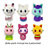 Pack x6 Peluches La Casa de Gabby Colección Completa - Toyng Chile