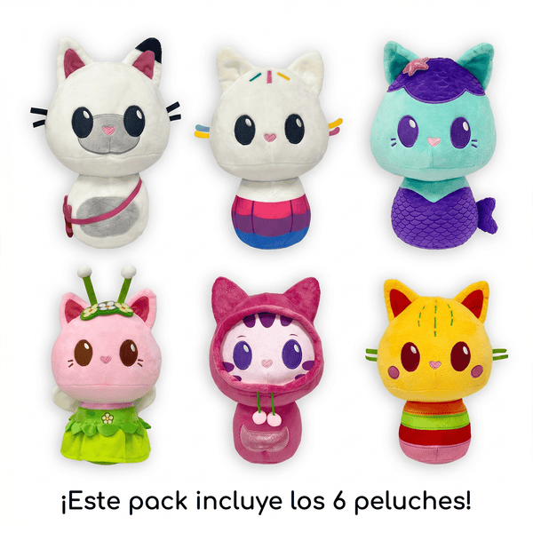 Pack x6 Peluches La Casa de Gabby Colección Completa - Toyng Chile
