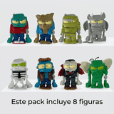 Pack x8 Figuras Ultra Zombies Colección Completa 8 cm - Toyng Chile