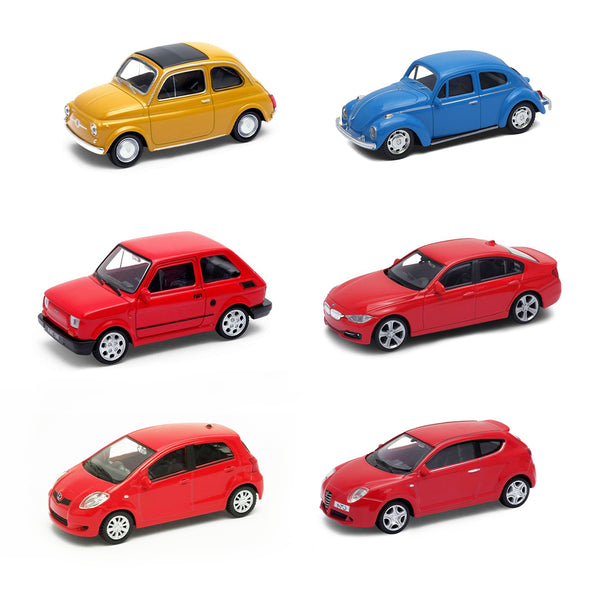 Retro City Pack – 6 Autos Welly 1:43 ¡20% OFF Limitado!