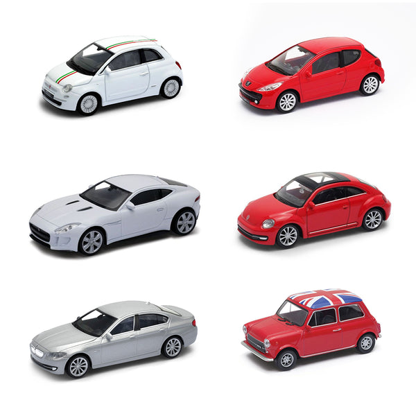 City Racer Pack – 6 Autos Welly 1:43 ¡20% OFF Imperdible!
