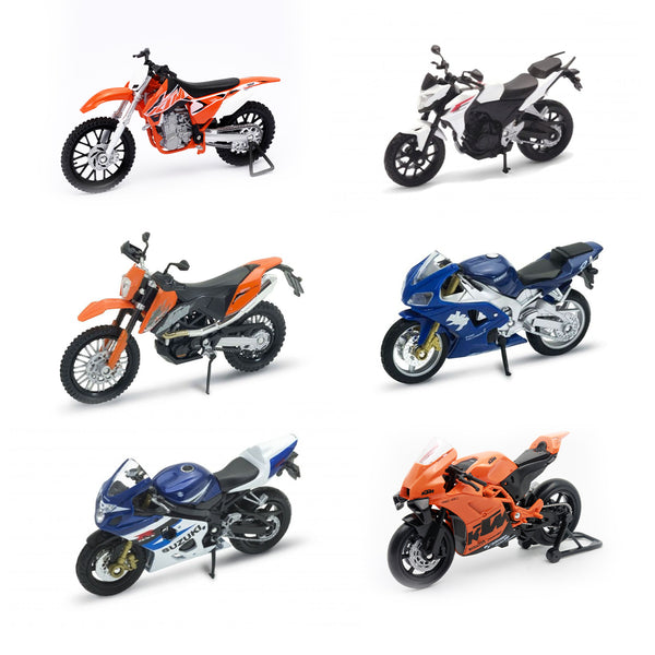 Power Bikes Pack – 6 Motos Welly con 20% OFF
