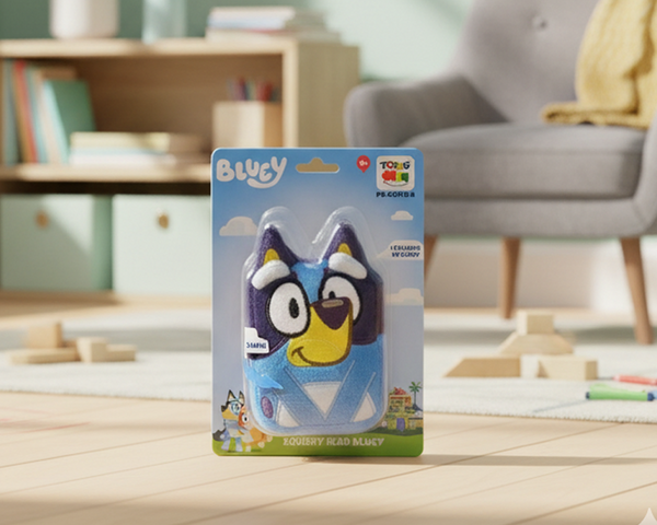 Peluche Squishy Head Bluey - Bluey