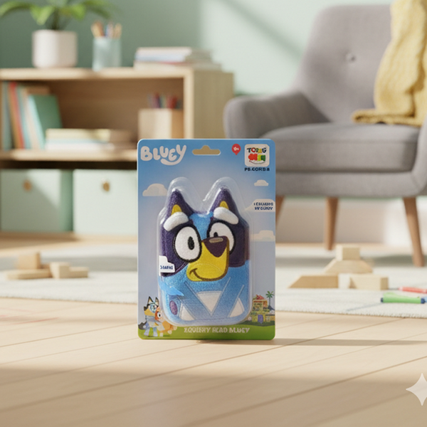 Peluche Squishy Head Bluey - Bluey