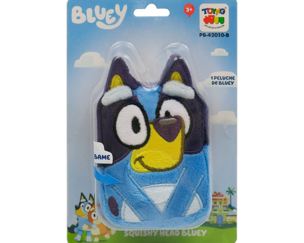 Peluche Squishy Head Bluey - Bluey