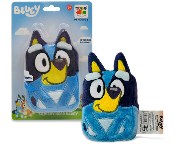 Peluche Squishy Head Bluey - Bluey