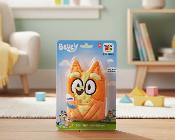 Peluche Squishy Head Bingo - Bluey