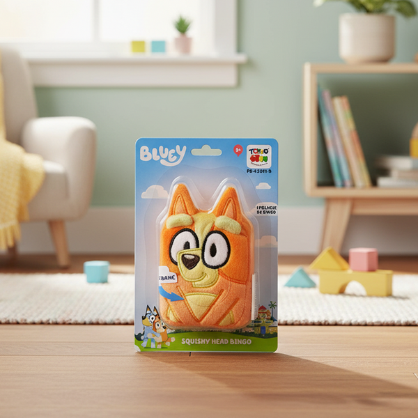 Peluche Squishy Head Bingo - Bluey