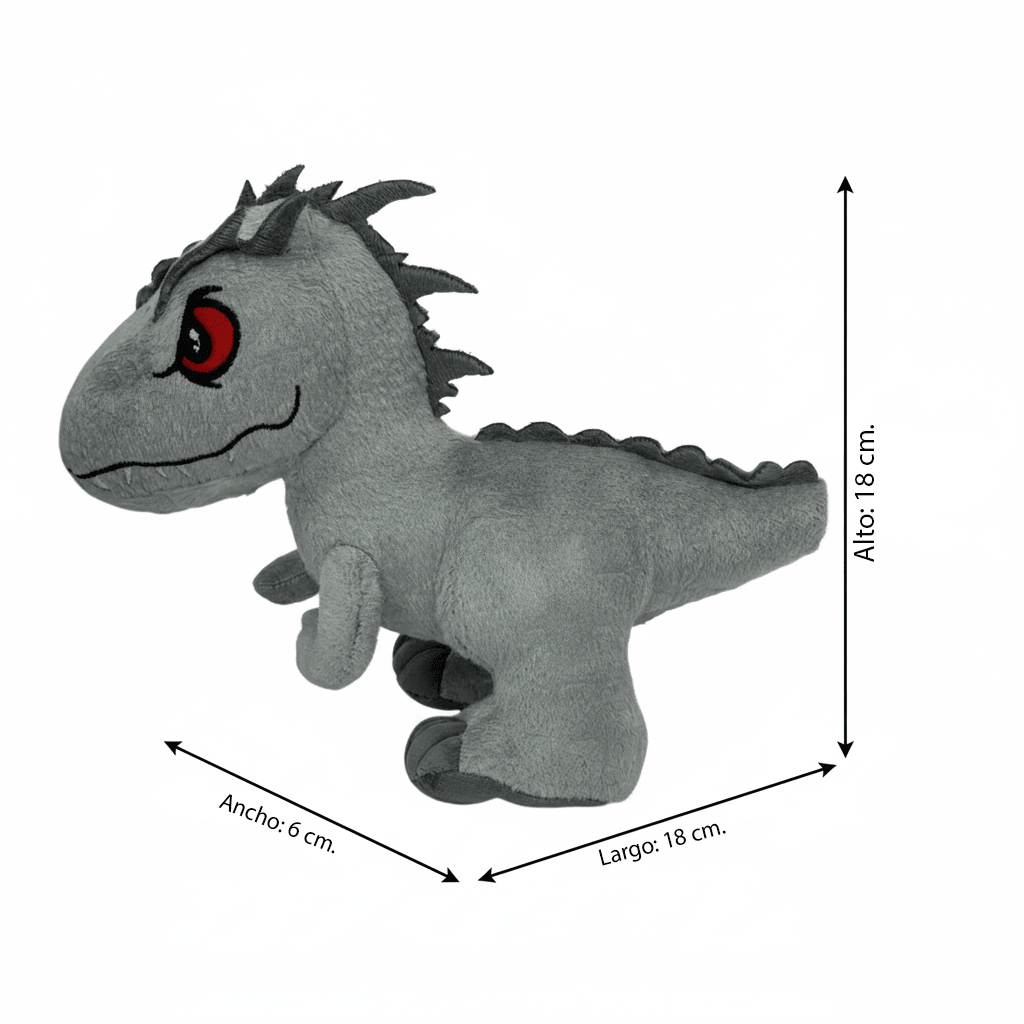 Peluche Dinosaurio Gris - Jurassic - Toyng Chile