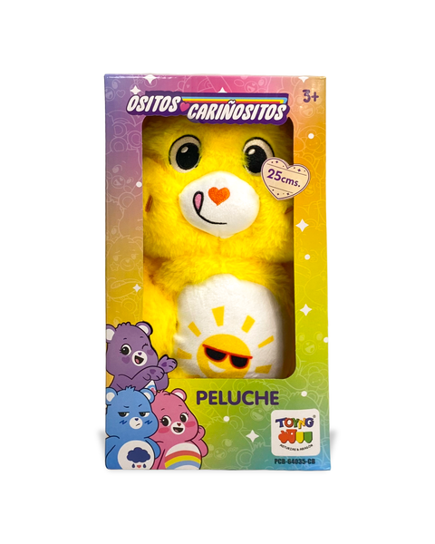 Peluche Divertosito Amarillo 25Cm en Caja - Ositos Cariñositos - Toyng Chile