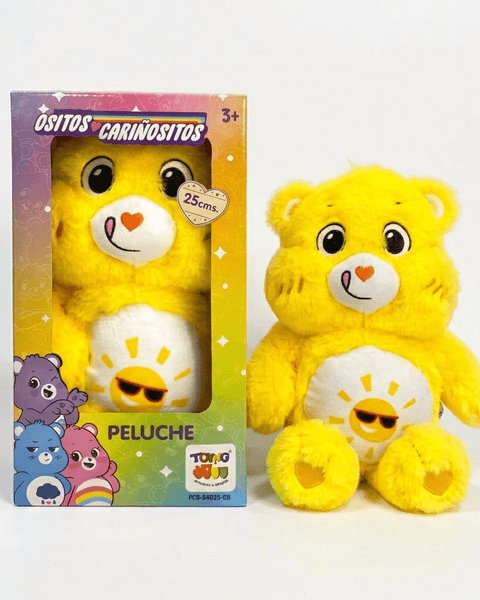 Peluche Divertosito Amarillo 25Cm en Caja - Ositos Cariñositos - Toyng Chile