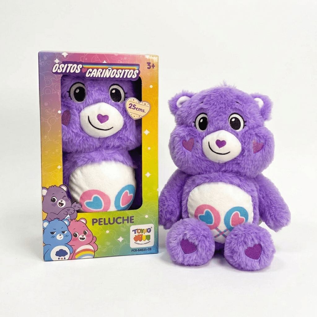 Peluche Generosita Morado 25 Cm en Caja - Ositos Cariñositos