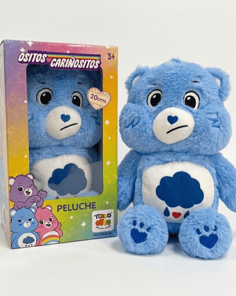 Peluche Gruñosito Azul 25 Cm en Caja - Ositos Cariñositos - Toyng Chile