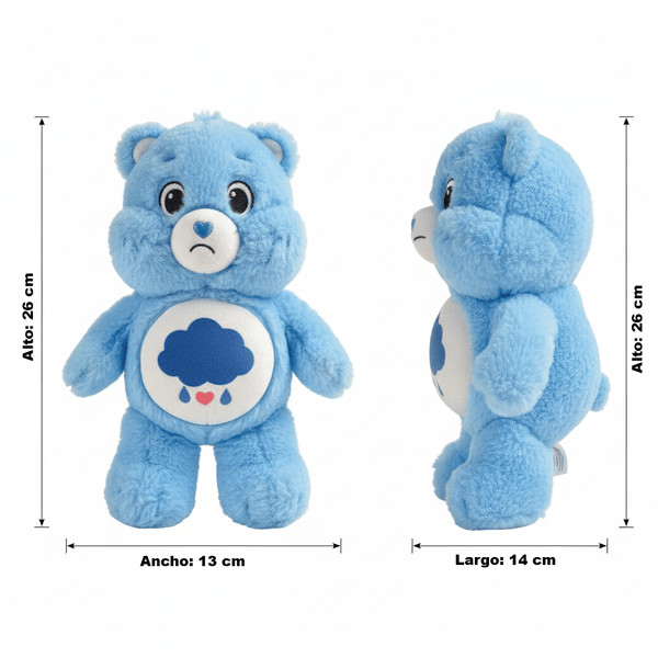 Peluche Gruñosito Azul 25 Cm en Caja - Ositos Cariñositos - Toyng Chile