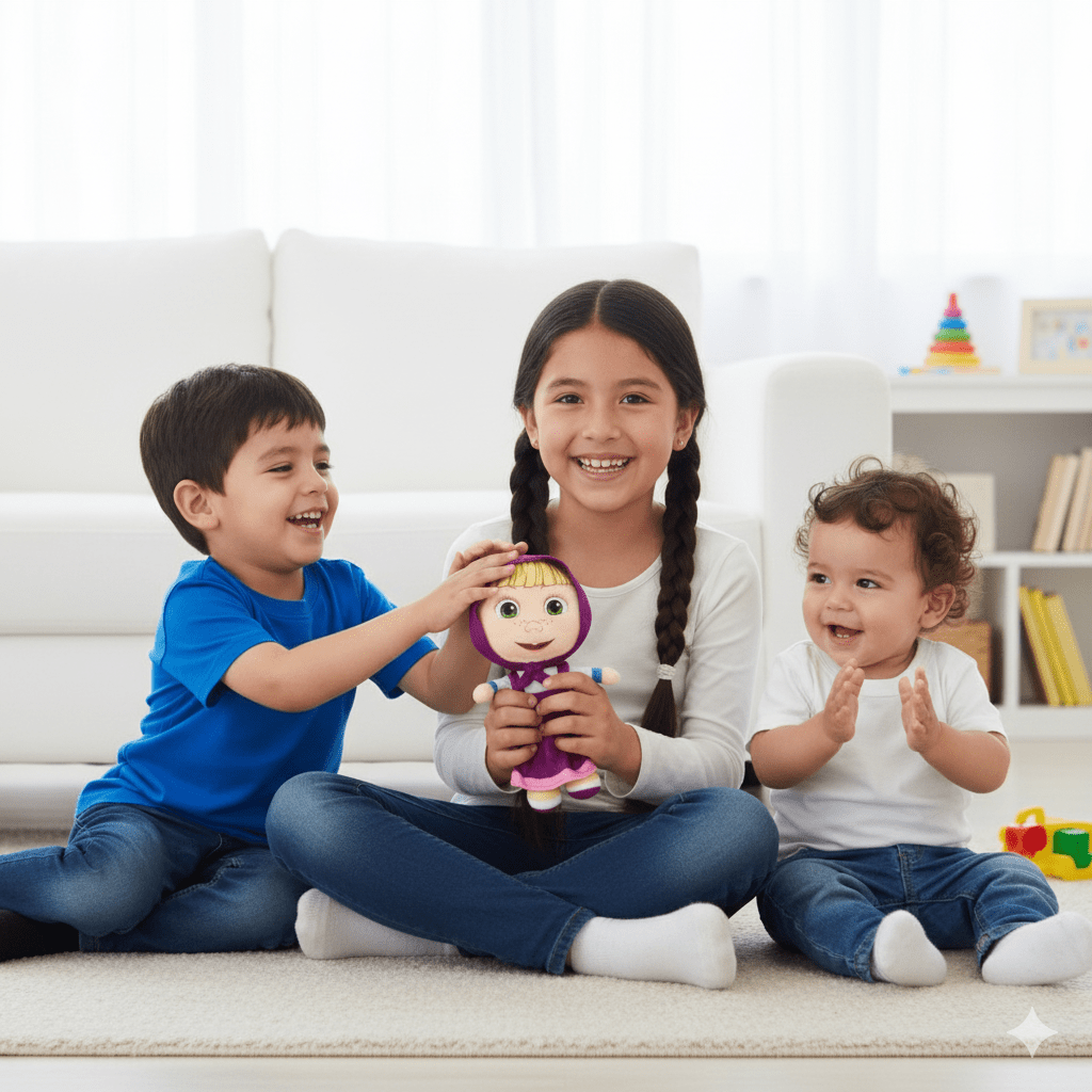 Peluche Masha - Masha y el Oso - Toyng Chile