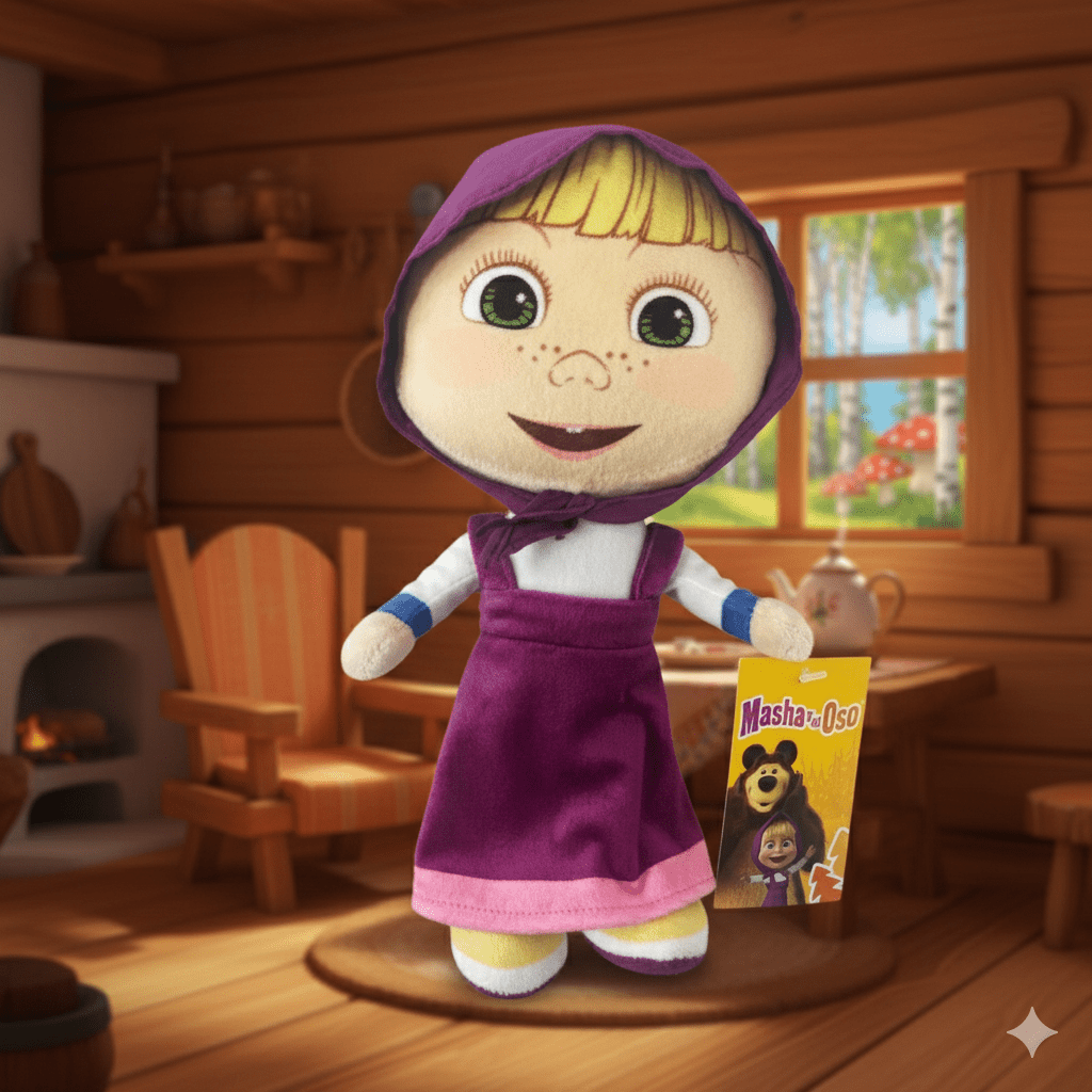 Peluche Masha - Masha y el Oso - Toyng Chile