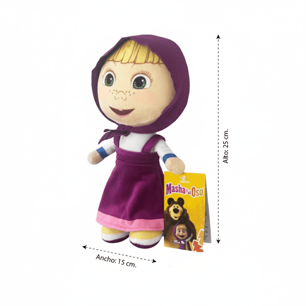 Peluche Masha - Masha y el Oso - Toyng Chile