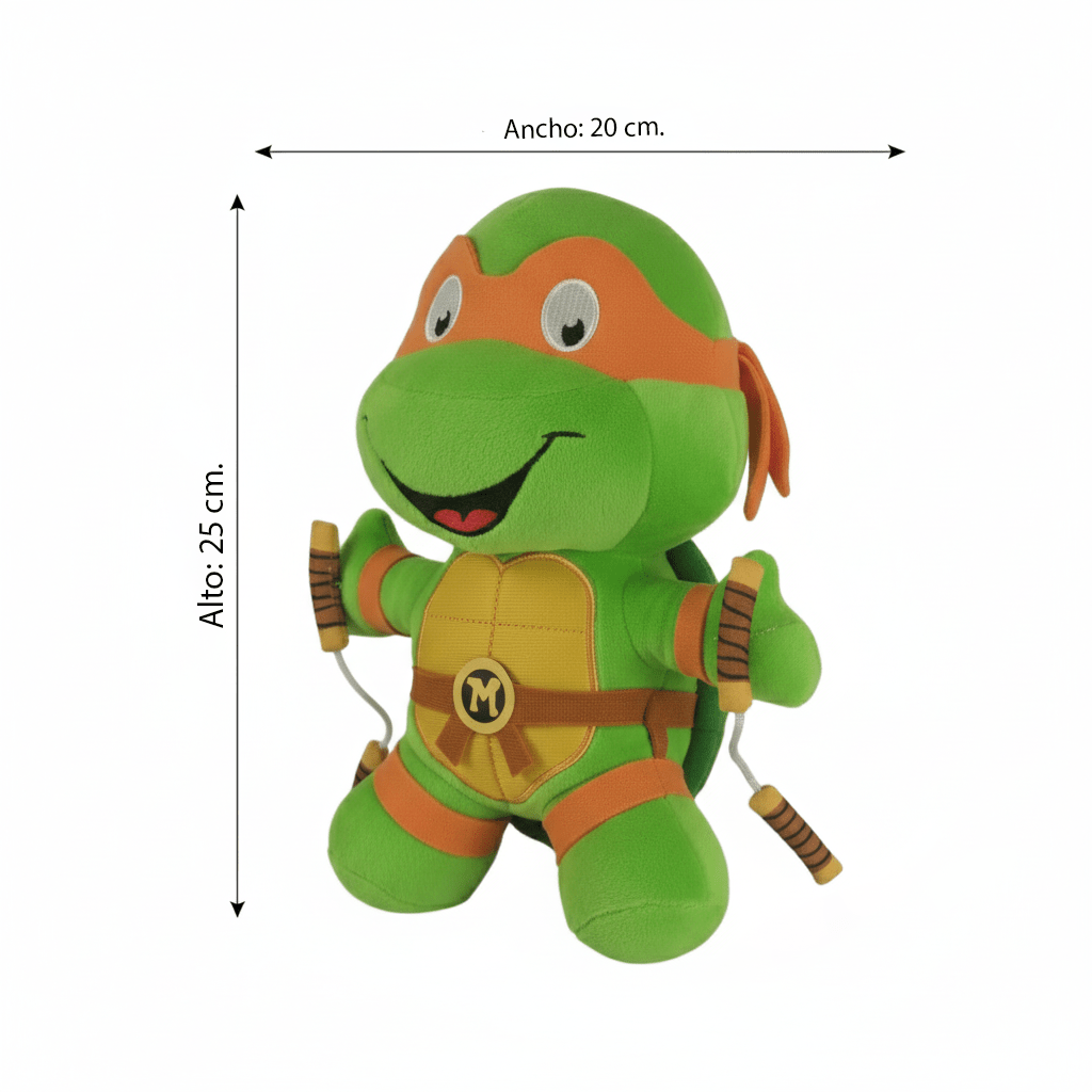 Peluche Miguel Angel - Tortugas Ninjas - Toyng Chile