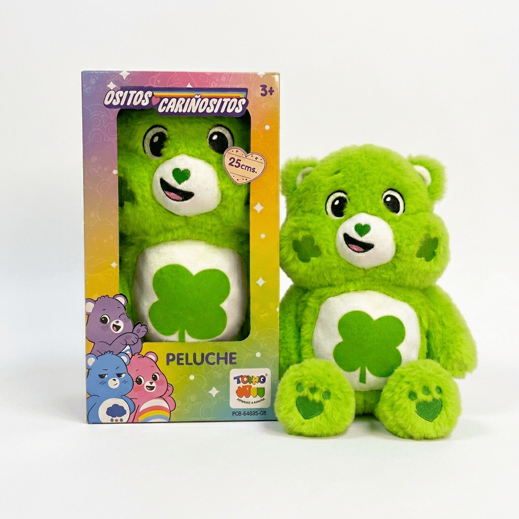 Peluche Revoltosito Verde 25 Cm en Caja - Ositos Cariñositos - Toyng Chile
