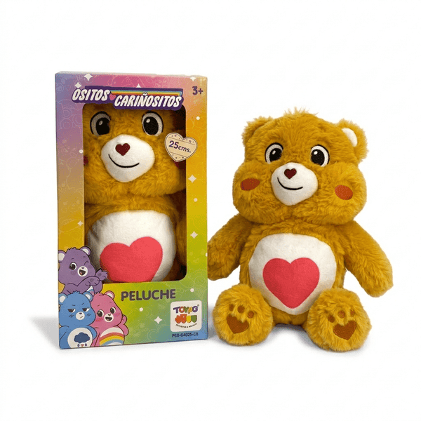 Peluche Tiernosito Naranja 25Cm en Caja - Ositos Cariñositos - Toyng Chile