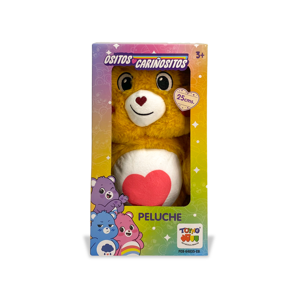 Peluche Tiernosito Naranja 25Cm en Caja - Ositos Cariñositos - Toyng Chile