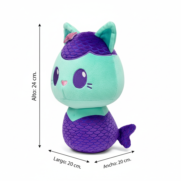 Peluche Mercat Gatito Sirena 25 cm – Gabby’s Dollhouse