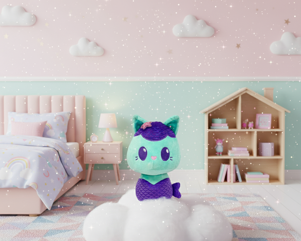 Peluche Mercat Gatito Sirena 25 cm – Gabby’s Dollhouse