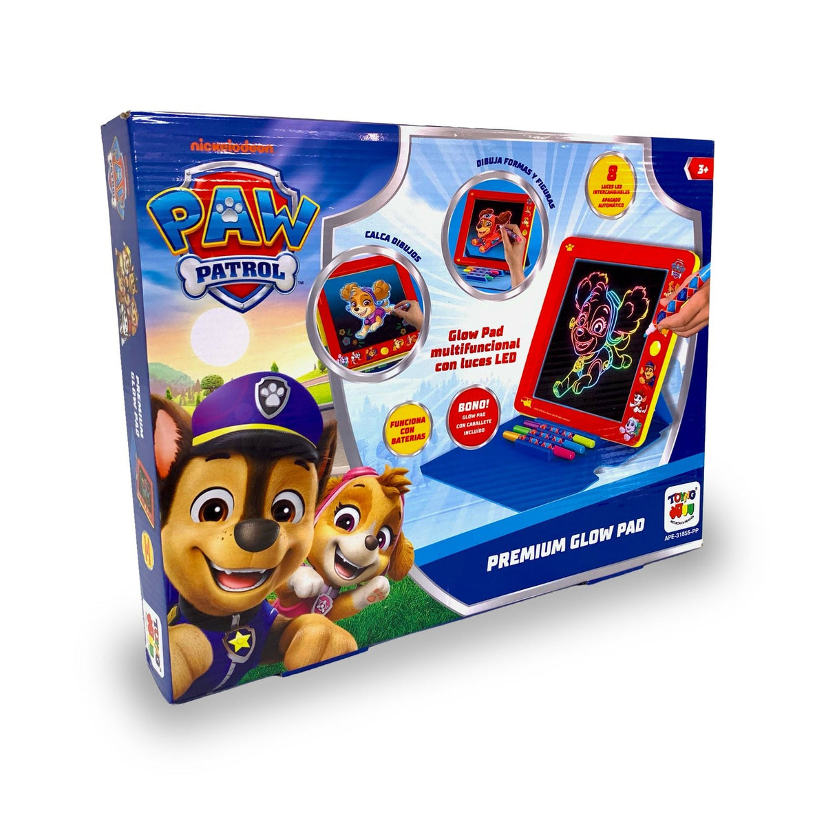 Pizarra LED Glow Pad Premium con Marcadores - Paw Patrol - Toyng Chile