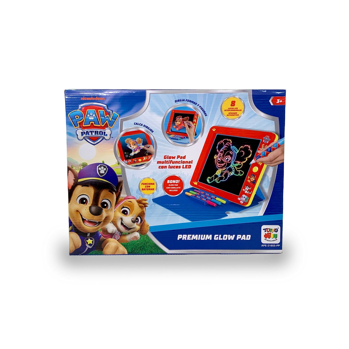 Pizarra LED Glow Pad Premium con Marcadores - Paw Patrol - Toyng Chile