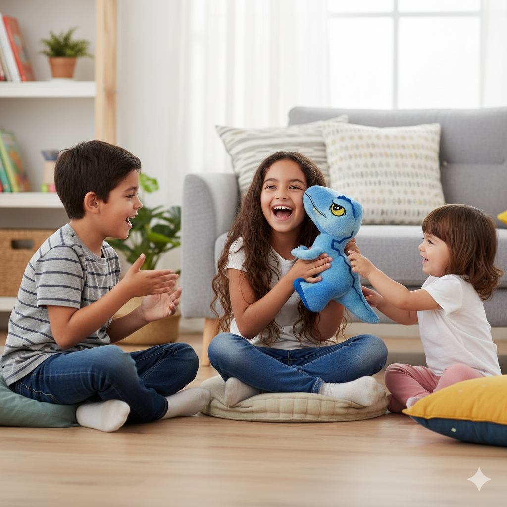 Peluche Dinosaurio Azul - Jurassic