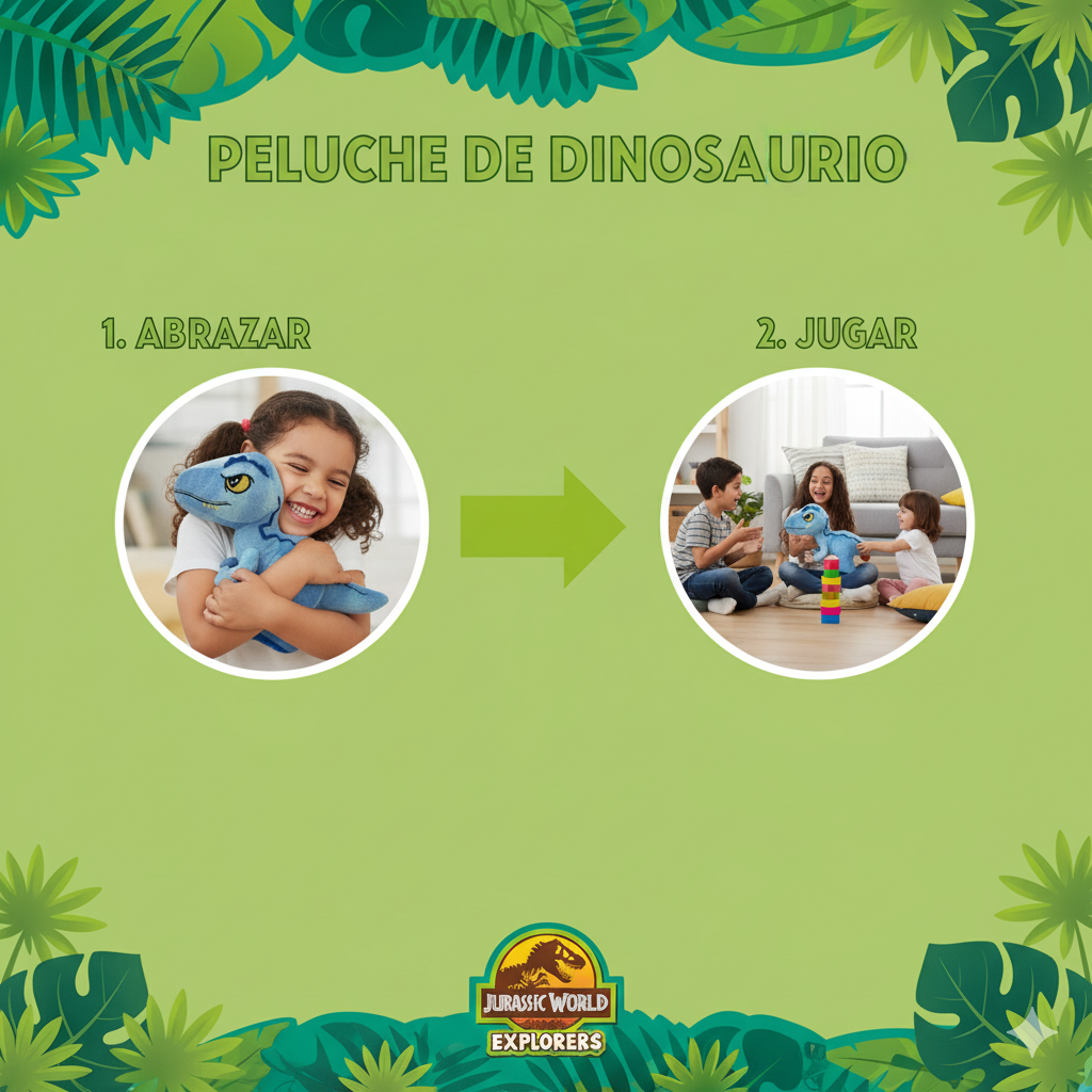 Peluche Dinosaurio Azul - Jurassic