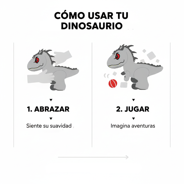 Peluche Dinosaurio Gris - Jurassic