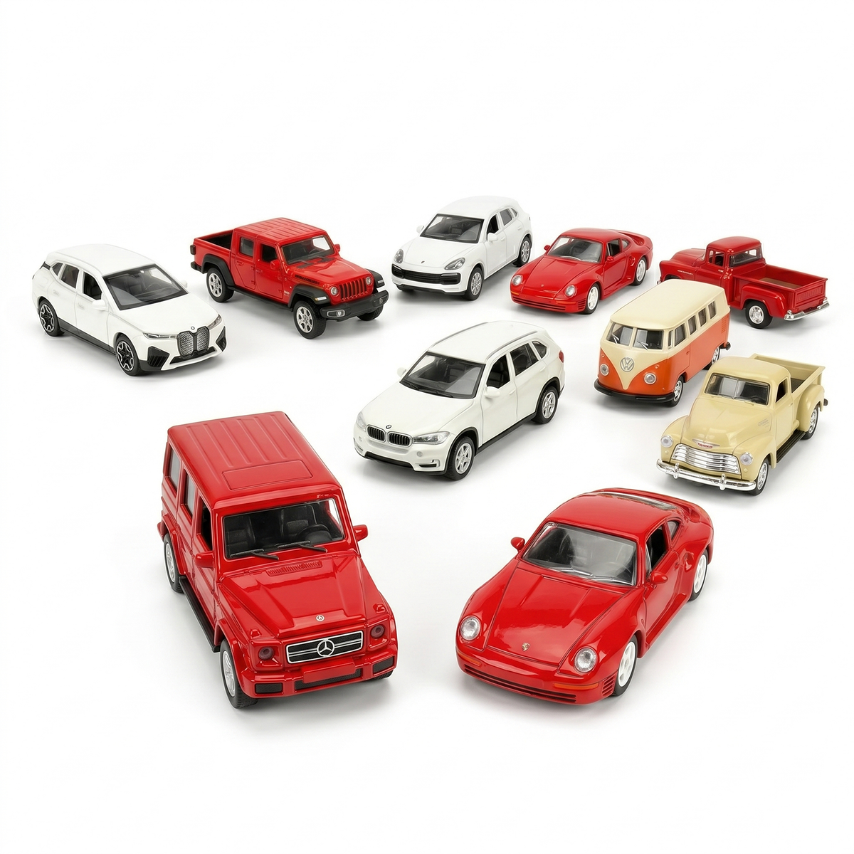 Pack x10 Autos Welly Mix Coleccionables 1:60