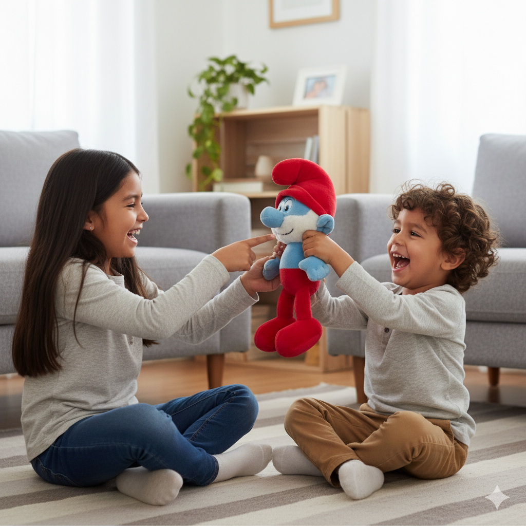 Peluche Papá Pitufo - Los Pitufos