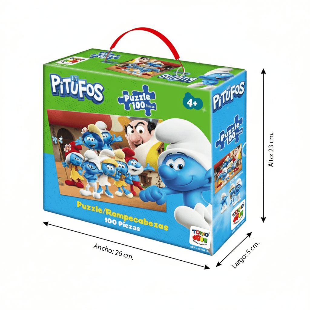 Puzzle 100 Piezas - Los Pitufos - Toyng Chile