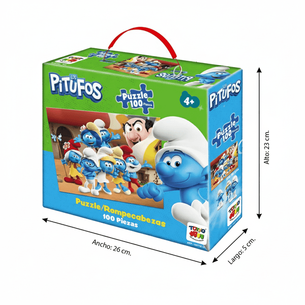 Puzzle 100 Piezas - Los Pitufos - Toyng Chile