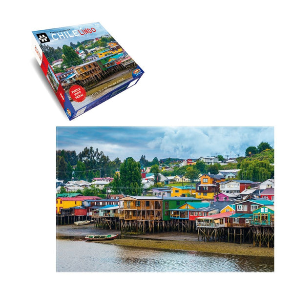 Puzzle 1000 Piezas ° Chile Lindo ° 9 Modelos Castro - Chiloé - Toyng Chile