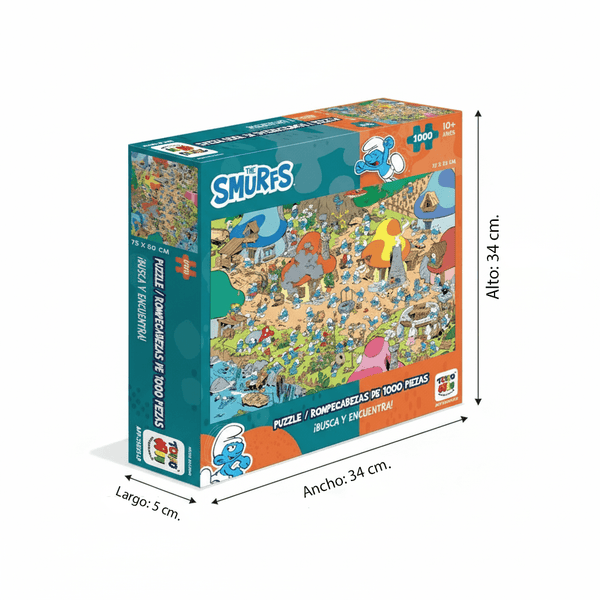 Puzzle 1000 Piezas - Los Pitufos - Toyng Chile