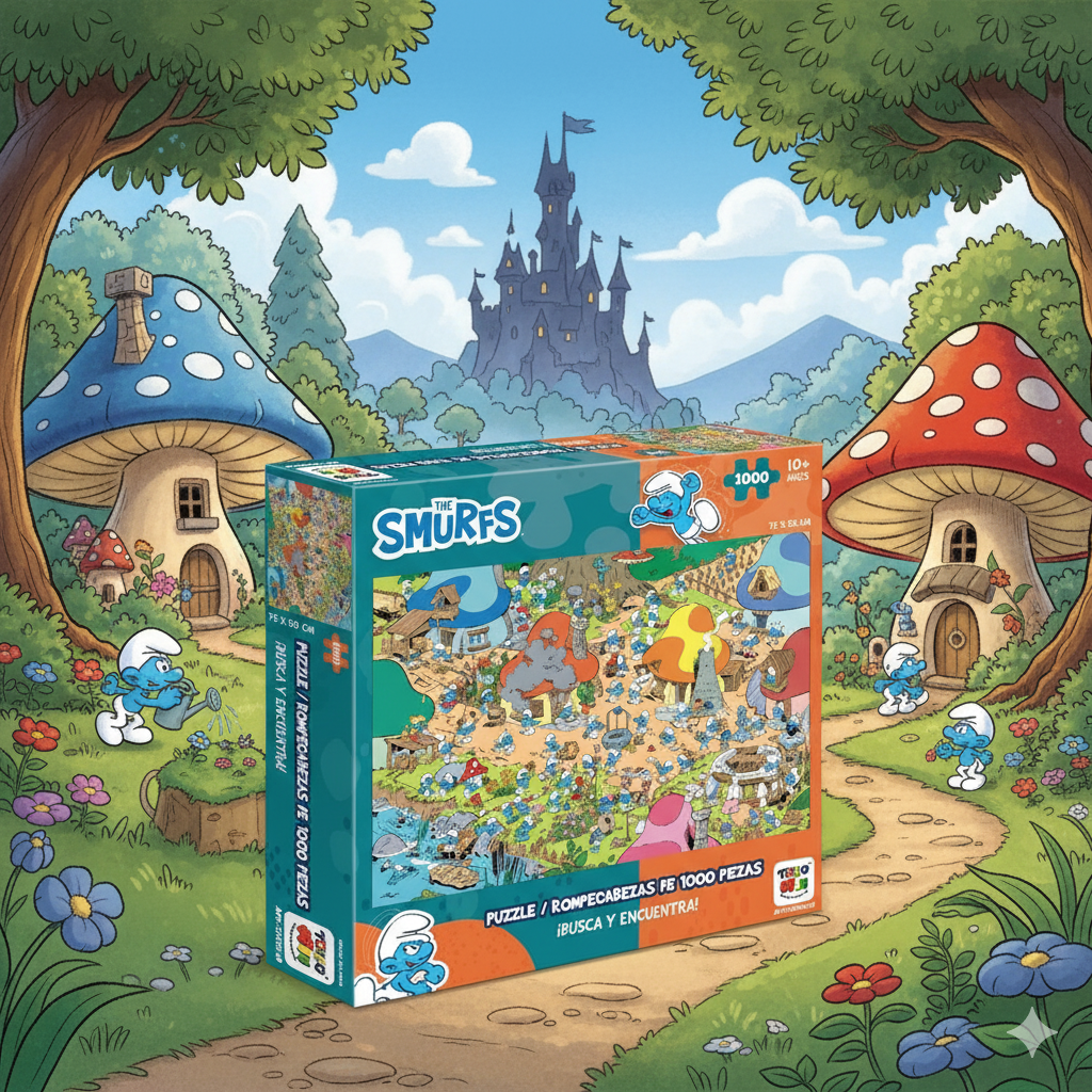 Puzzle 1000 Piezas - Los Pitufos - Toyng Chile