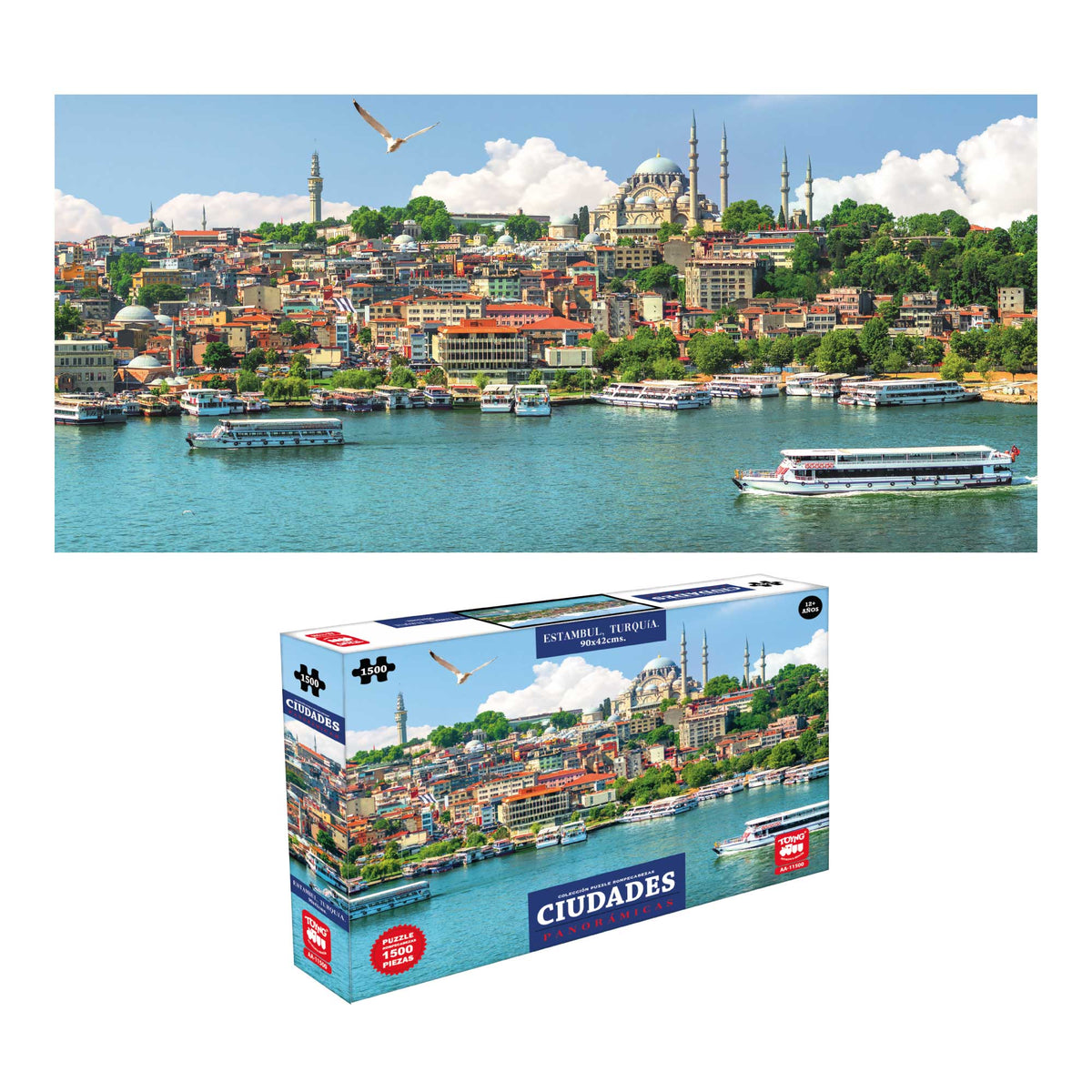 Puzzle 1500 Piezas Panoramicos 6 Mod. - Toyng Chile